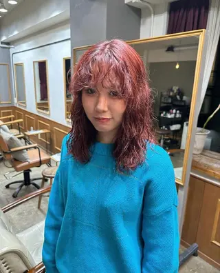パーマ NAGISA髪質改善 &透明感カラー🪞のヘアスタイル
