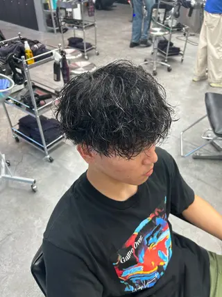 ショート カラー パーマ メンズ キッズ パーマ支持率No.1 ❤️🔥安成弾のヘアスタイル