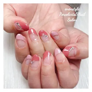 ミディアム ネイル 🐾enen style 🐾のネイルデザイン