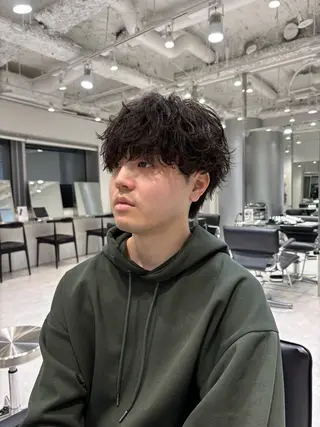 パーマ メンズ fifth 桐山 蒼史のヘアスタイル