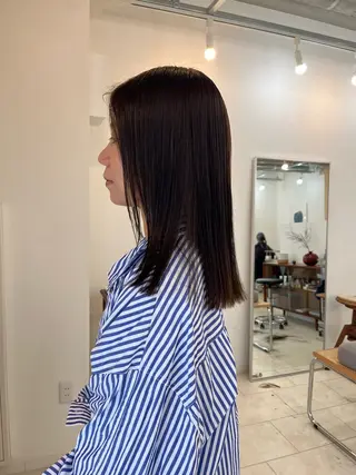 ミディアム カラー eri kinjoのヘアスタイル