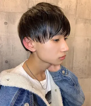 ショート カラー パーマ メンズ メンズ縮毛矯正 細谷碧海のヘアスタイル