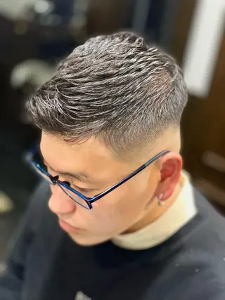 ショート パーマ 竹林 烈のヘアスタイル
