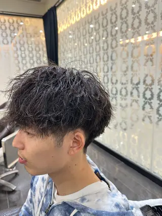 パーマ ナチュラルヘア 神田一瑳のヘアスタイル