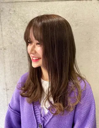 ロング カラー 縮毛矯正/レイヤー taiga🧡のヘアスタイル