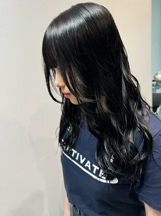 ロング カラー 神 嵩徳のヘアスタイル