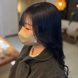 ロング カラー ヤマノウチ アヤカのヘアスタイル