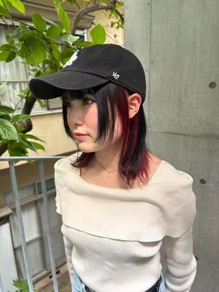 ミディアム カラー トレンドカラー🥣／ ヘアアレンジ✩.*˚のヘアスタイル