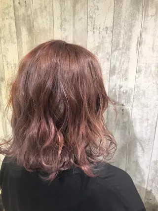 ミディアム カラー Agu hair 清尾 浩昭のヘアスタイル