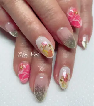 ネイル モチの良さ◉ フィルインネイル♡のネイルデザイン