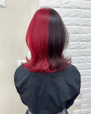 セミロング カラー 🌈miu miu hair✂️💕のヘアスタイル