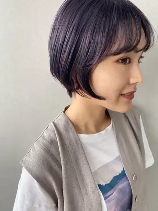 ショート カラー -福岡博多筑紫口- 大津成美のヘアスタイル