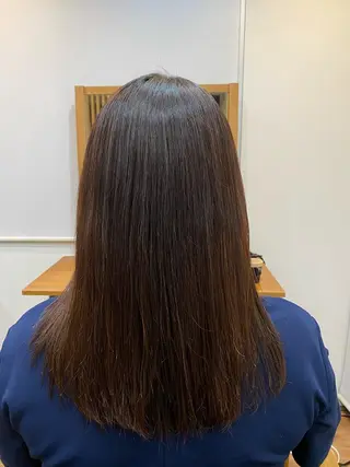 セミロング 髪質改善&縮毛矯正 カット/soyaのヘアスタイル