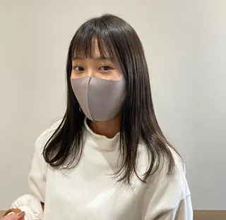 セミロング カラー 大阪ヴィーガンサロン KANAKOのヘアスタイル