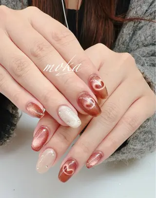 ネイル 胡蝶蘭レディースサロ ンNailMOKAのネイルデザイン