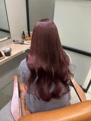 ロング カラー しげ ゆりか/透明感 カラー/顔周りカットのヘアスタイル