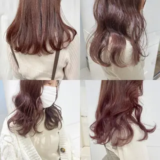 セミロング カラー Amelie yunのヘアスタイル