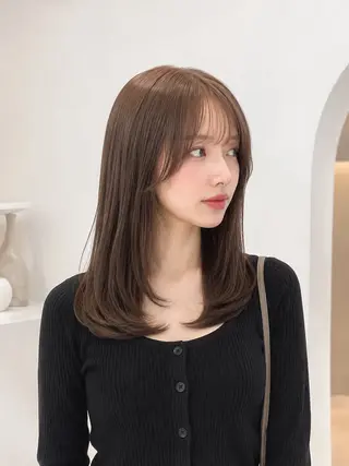 セミロング モテ🤍トレンドヘア /新宿/ワカナのヘアスタイル