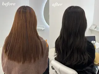 ロング カラー 【aini天王寺】 𝐚𝐢𝐫𝐢✂︎のヘアスタイル