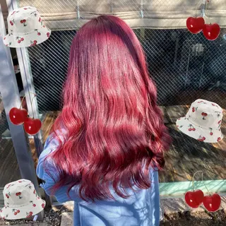 ロング カラー 色落ちまで可愛い🧚 心斎橋hikaruのヘアスタイル