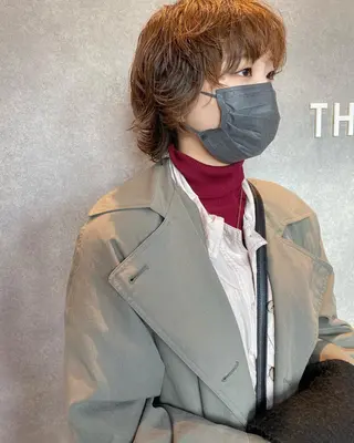 ショート カラー パーマ メンズ キッズ マツエク・マツパ 山本 銘子のヘアスタイル