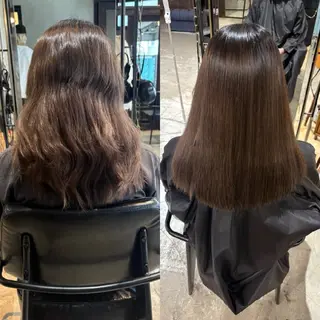 ブリーチ矯正美髪矯正 ✨オオエタクミのヘアスタイル