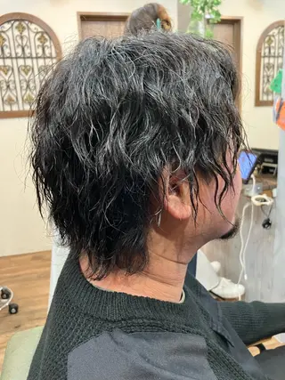 パーマ メンズ 鈴木 小百合のヘアスタイル