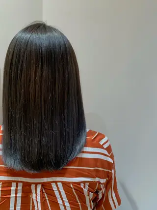 セミロング カラー 韓国スタイル🇰🇷 annaのヘアスタイル