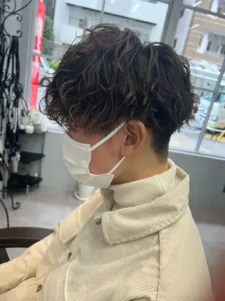 ショート パーマ メンズ 🦩パーマン🦩佐藤 航太のヘアスタイル
