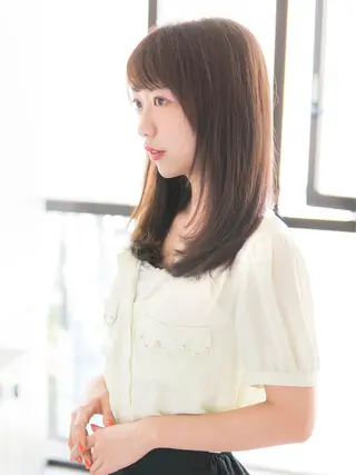 ロング カラー 永野 良一のヘアスタイル