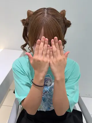 ヘアアレンジ ヘアセット🎀耳つぼ 👂💎MONAMIのヘアスタイル