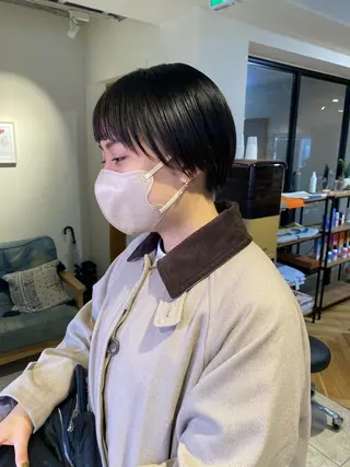 ショート io濱川 遥のヘアスタイル