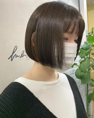 ショート カラー hubhair レイヤー/透明感のヘアスタイル