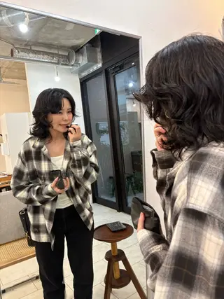 ミディアム パーマ eri kinjoのヘアスタイル