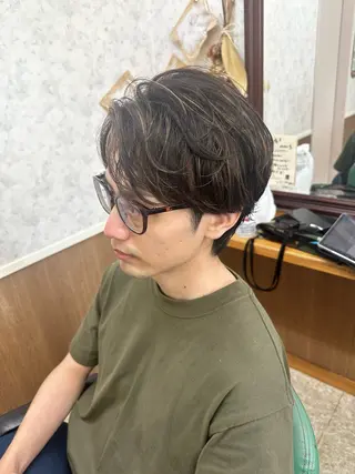 ショート カラー パーマ メンズ 髪質改善のプロ✨りな さんのヘアスタイル