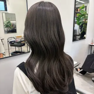 セミロング カラー joule 藤原沙綾のヘアスタイル