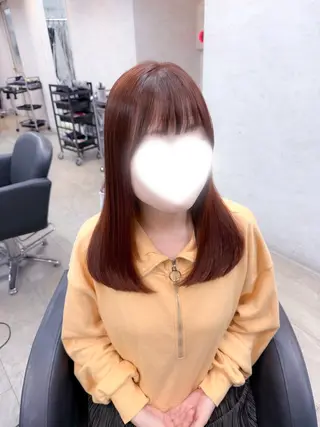 セミロング カラー 🎀ヘアセット/艶髪 /はやしほのか🎀のヘアスタイル
