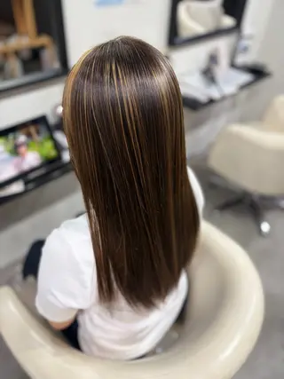 カラー ストレート/カラー 特化雪本☃️のヘアスタイル