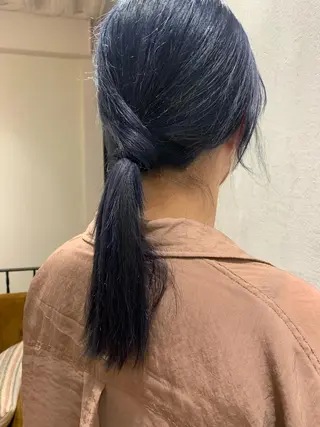 セミロング カラー ヘアアレンジ 本間 結衣のヘアスタイル