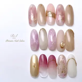 ネイル モチの良さ◉ フィルインネイル♡のネイルデザイン