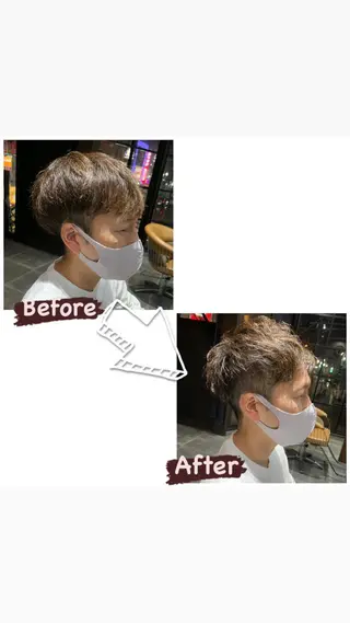 メンズ enx天王町店 伊藤 愛央のヘアスタイル