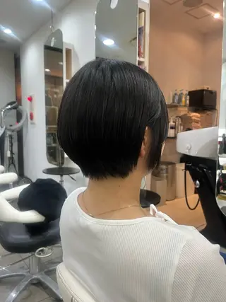 ショート カラー 透明感カラーショート ボブツムギ♡のヘアスタイル