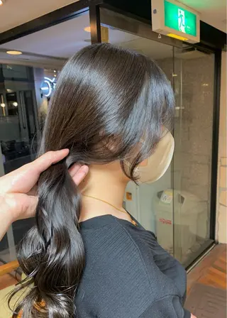 ロング カラー 矢野 晃平のヘアスタイル