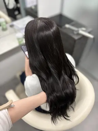セミロング カラー 透明感カラー×顔周り mizuki🫧のヘアスタイル