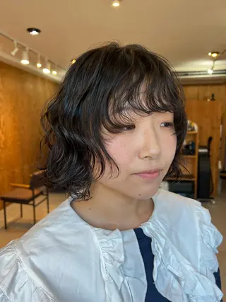 ショート パーマ moe .のヘアスタイル