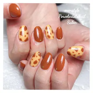 ミディアム ネイル 🐾enen style 🐾のネイルデザイン