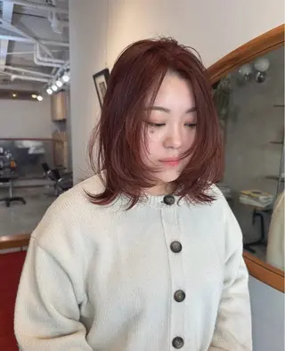 ミディアム カラー momona english okのヘアスタイル