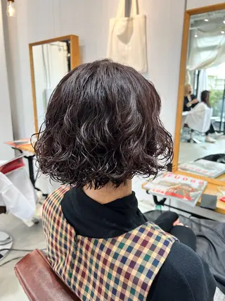 ショート パーマ 松坂 真衣のヘアスタイル