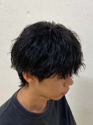 パーマ メンズ 赤嶺 毅史のヘアスタイル