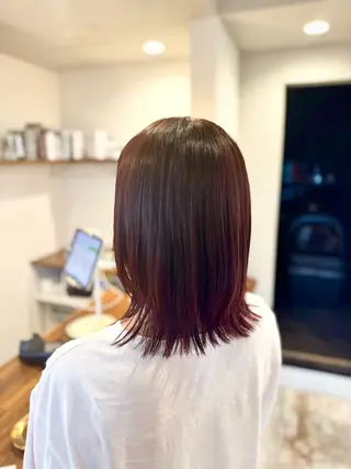 セミロング EFFACE鴻巣 2号店  中山柚香のヘアスタイル